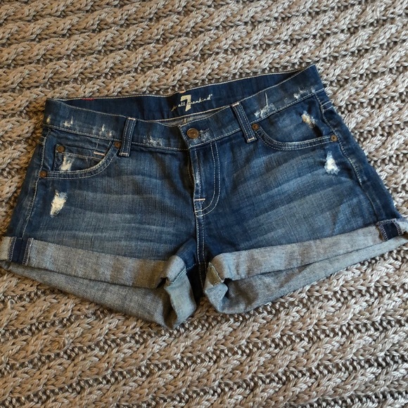 7 for all mankind jean shorts - Picture 3 of 6